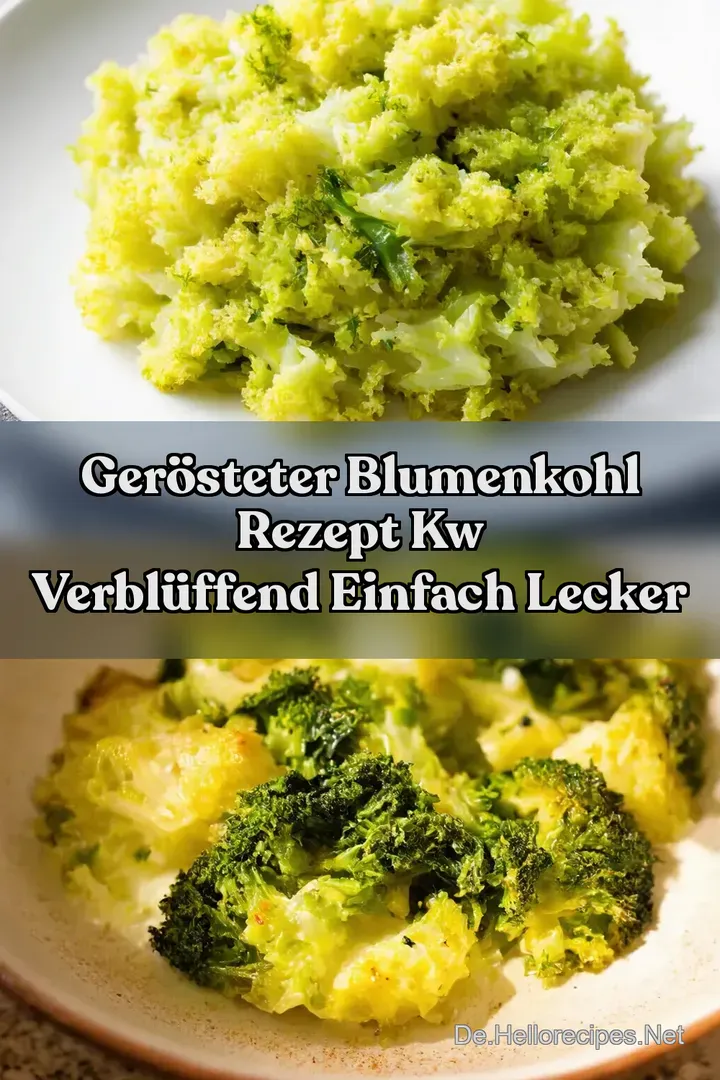 Ger&ouml;steter Blumenkohl Rezept kw Verbl&uuml;ffend Einfach Lecker
