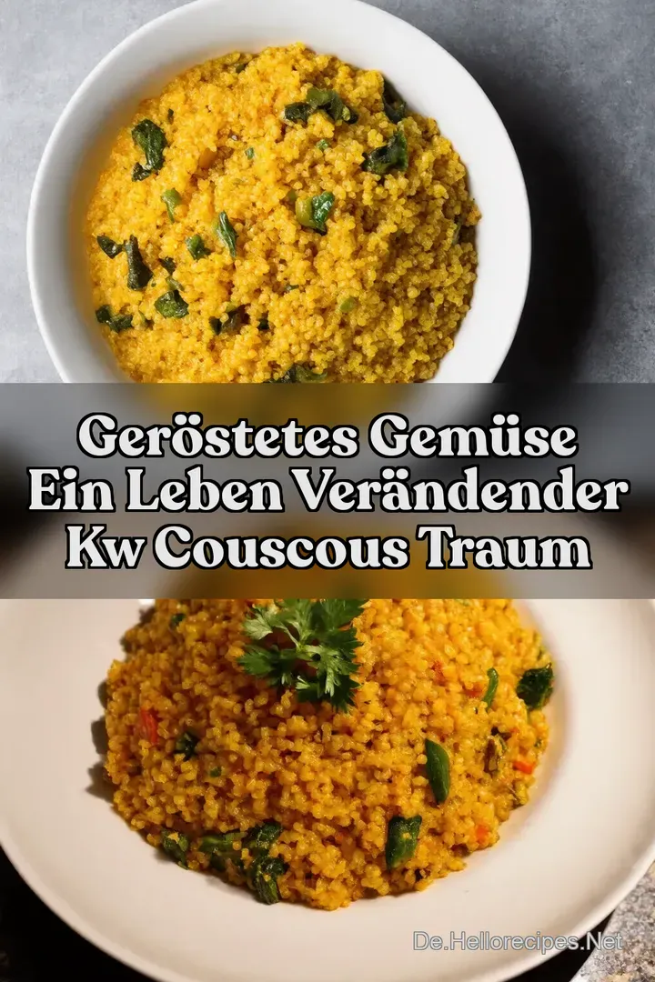 Ger&ouml;stetes Gem&uuml;se Ein Leben Ver&auml;ndender kw Couscous Traum