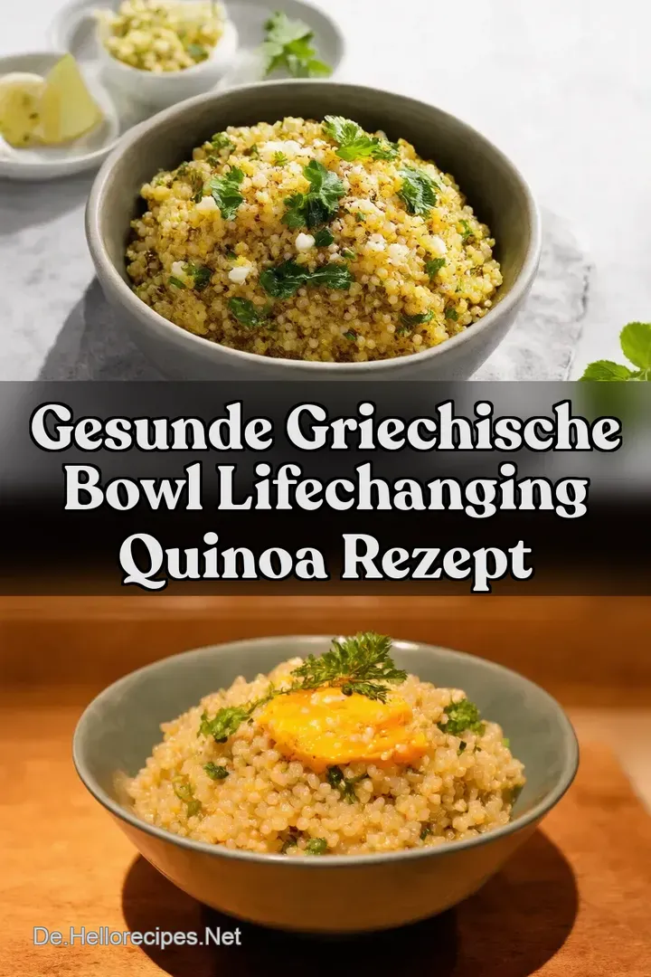Gesunde Griechische Bowl LifeChanging Quinoa Rezept