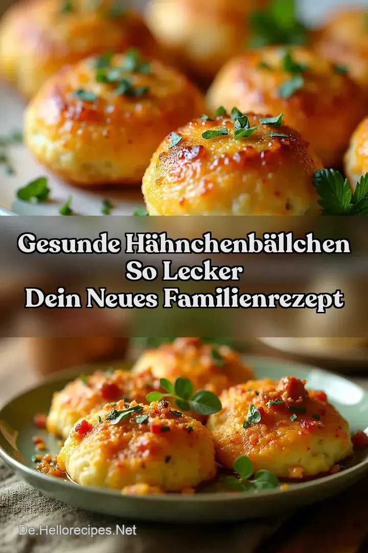 Gesunde H&auml;hnchenb&auml;llchen So lecker Dein neues Familienrezept