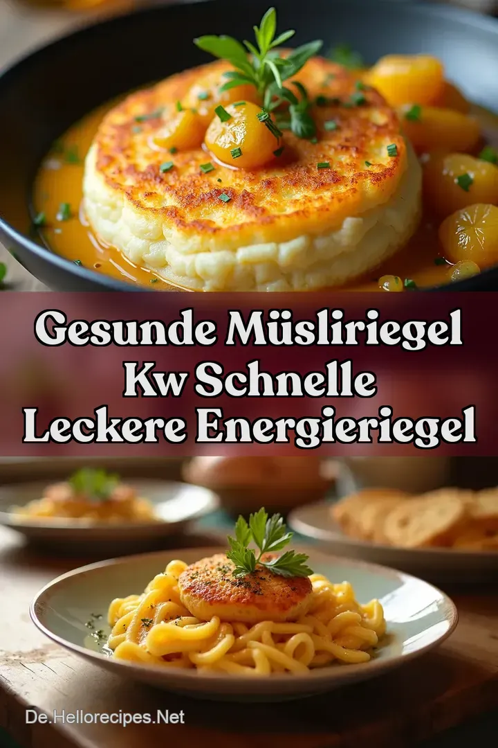 Gesunde M&uuml;sliriegel kw Schnelle Leckere Energieriegel