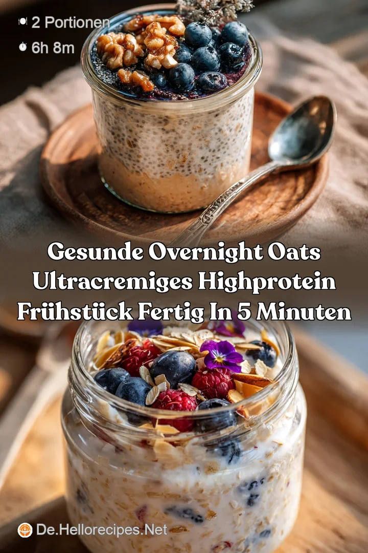 Gesunde Overnight Oats Ultracremiges HighProtein Fr&uuml;hst&uuml;ck fertig in 5 Minuten