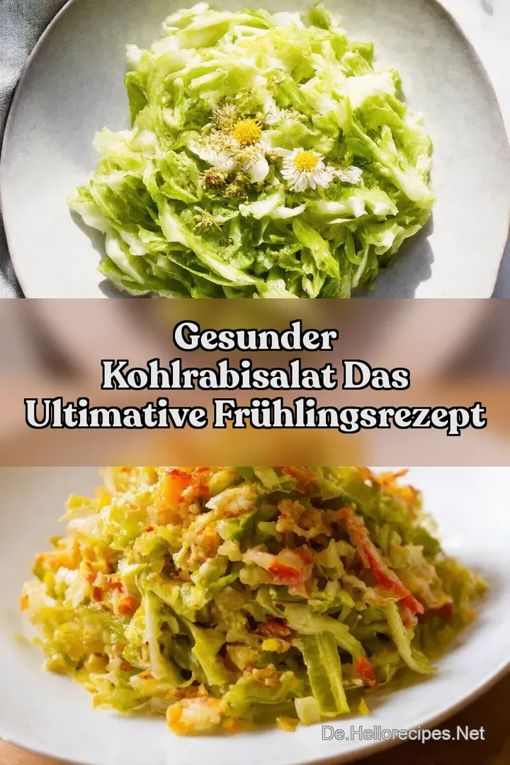 Gesunder Kohlrabisalat Das ultimative Fr&uuml;hlingsrezept