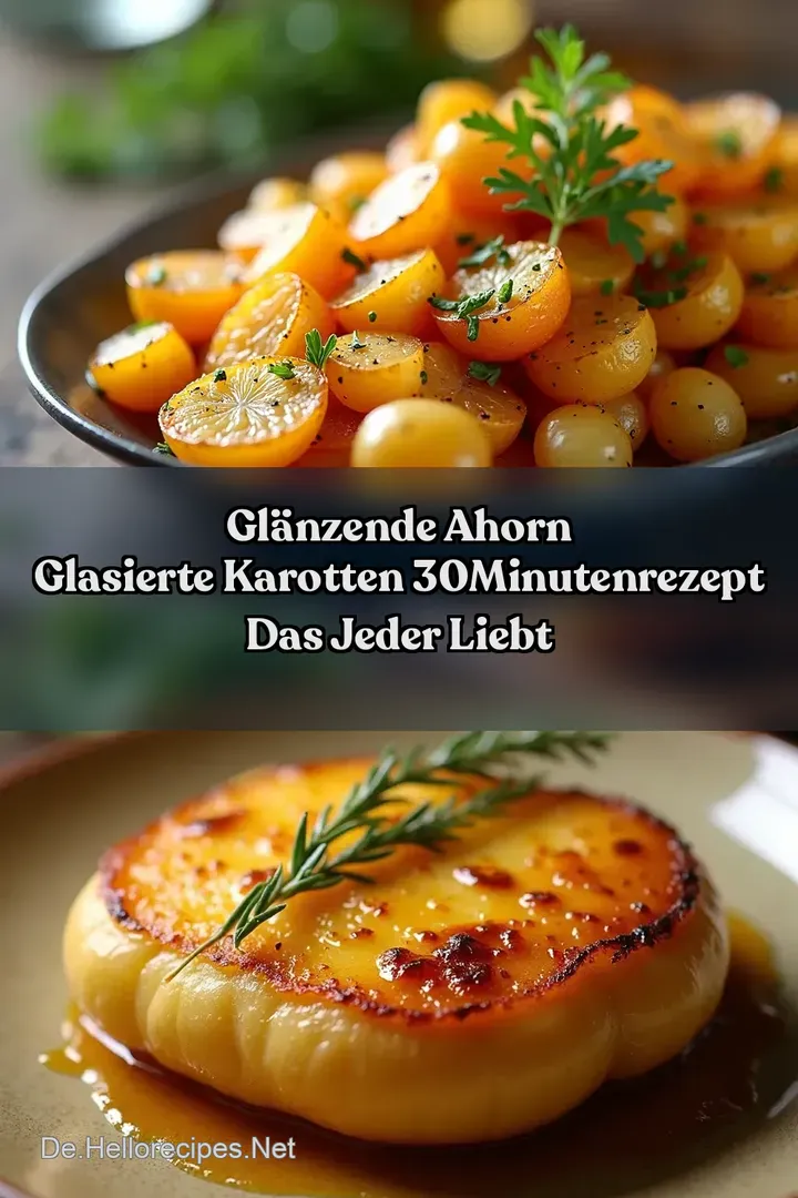 Gl&auml;nzende Ahorn Glasierte Karotten 30MinutenRezept Das Jeder Liebt