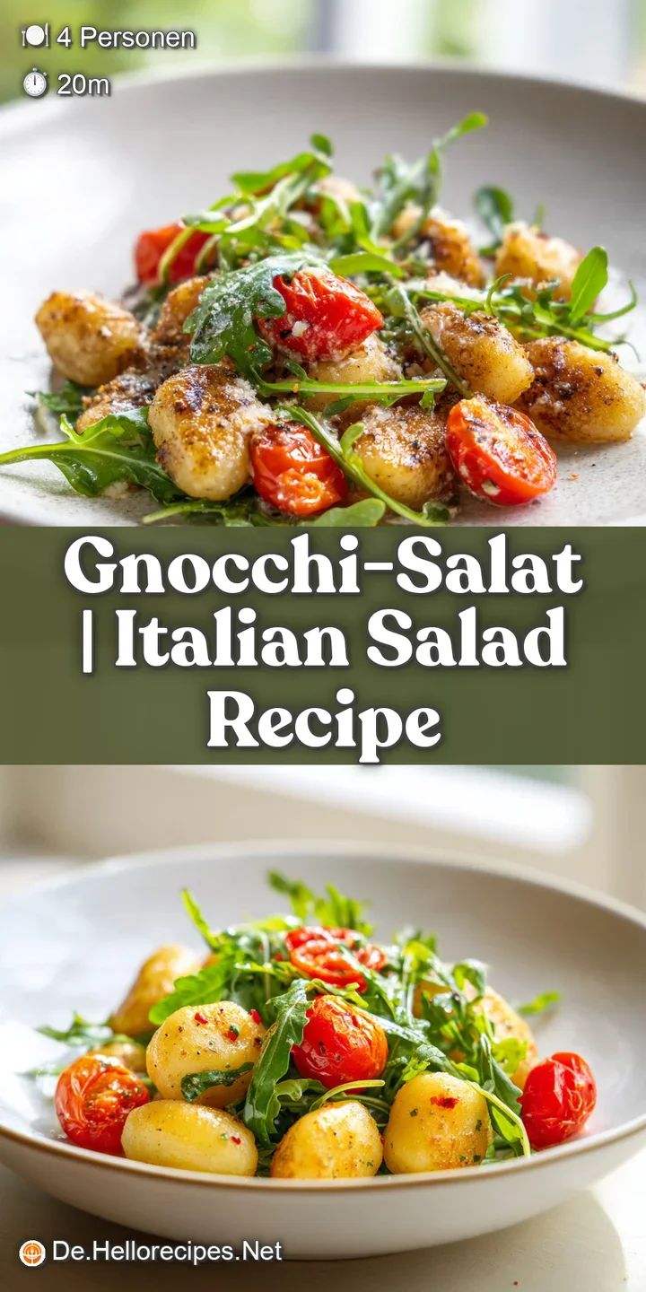 Nahaufnahme von weichen, goldgelben Gnocchi, die gl&auml;nzend mit einer cremigen Sauce und roten Tomaten verschmelzen.