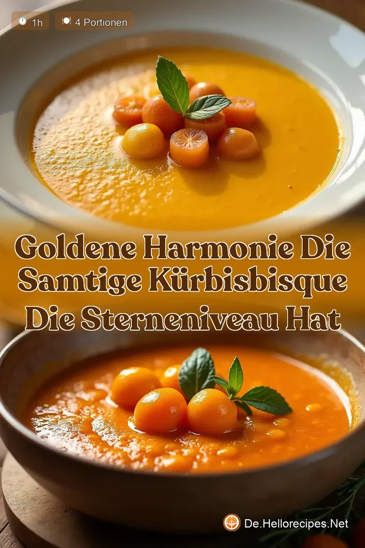 Goldene Harmonie Die samtige KürbisBisque die SterneNiveau hat