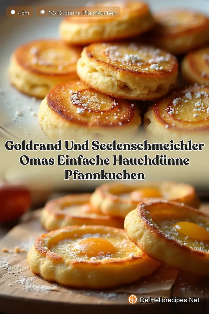 Goldrand und Seelenschmeichler Omas einfache hauchdünne Pfannkuchen