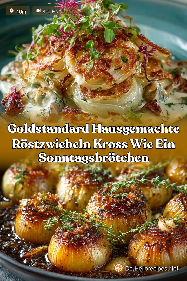 Goldstandard Hausgemachte Röstzwiebeln Kross wie ein Sonntagsbrötchen