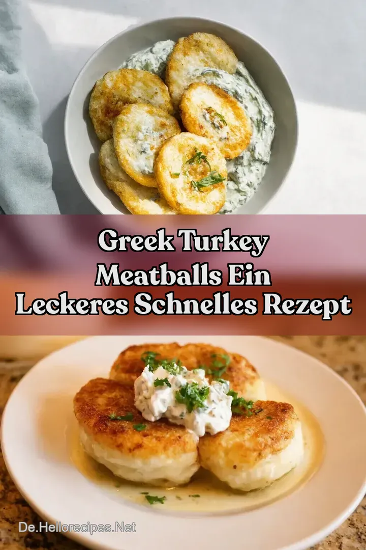 Greek Turkey Meatballs Ein leckeres schnelles Rezept