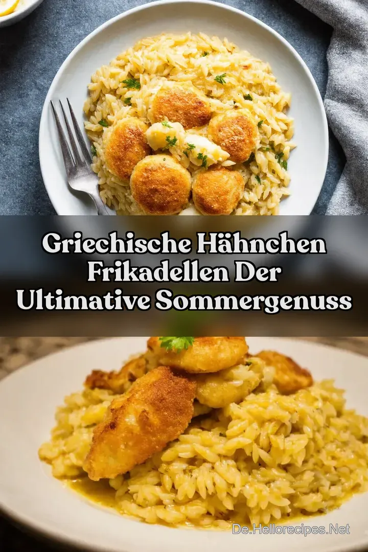 Griechische H&auml;hnchen Frikadellen Der ultimative Sommergenuss