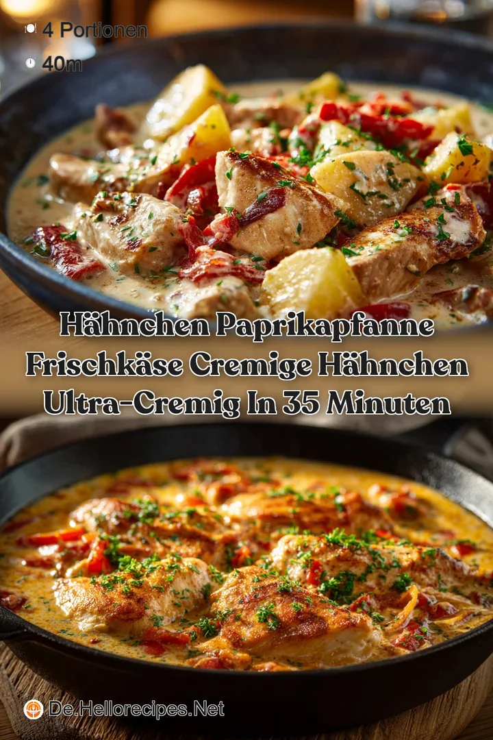 h&auml;hnchen paprikapfanne frischk&auml;se cremige h&auml;hnchen Ultra-cremig in 35 Minuten