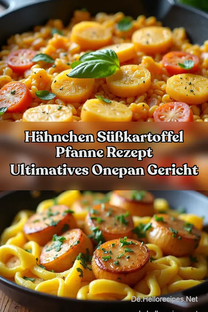 H&auml;hnchen S&uuml;&szlig;kartoffel Pfanne Rezept Ultimatives OnePan Gericht