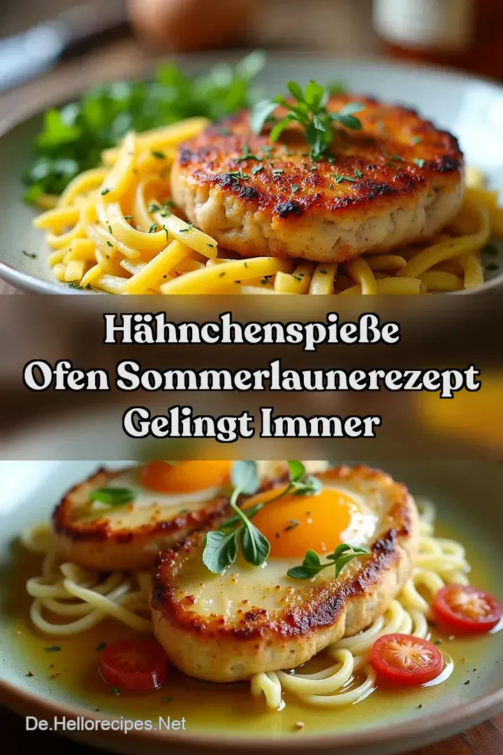 H&auml;hnchenspie&szlig;e Ofen SommerlauneRezept Gelingt Immer