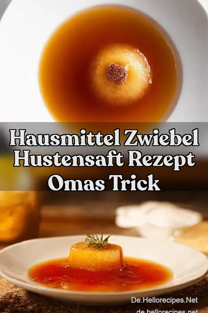 Hausmittel Zwiebel Hustensaft Rezept Omas Trick