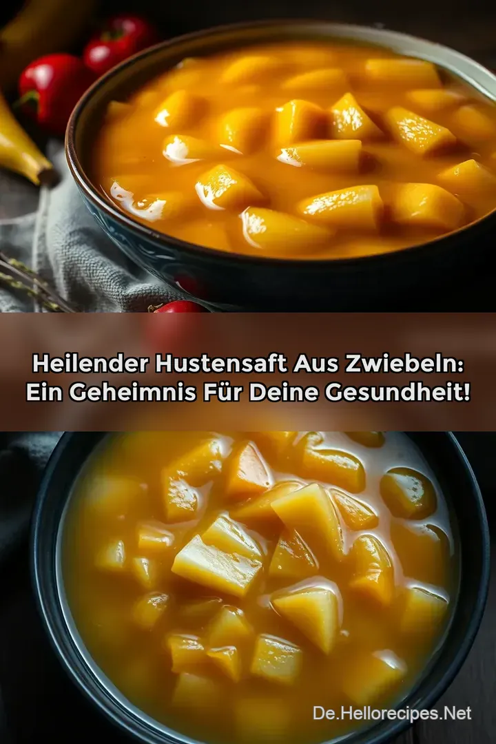Heilender Hustensaft aus Zwiebeln: Ein Geheimnis für deine Gesundheit!