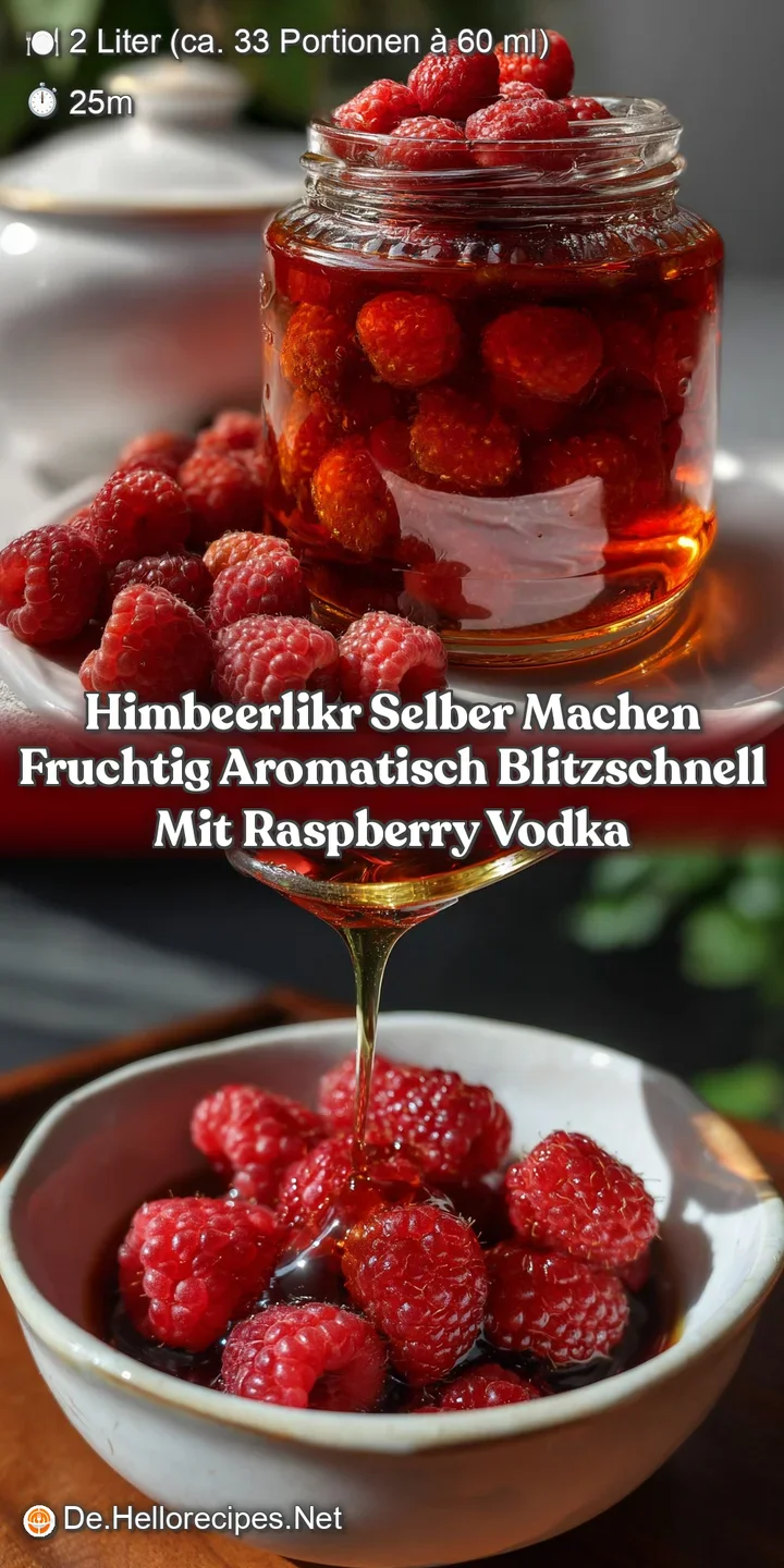 Himbeerlikr Selber Machen Fruchtig Aromatisch Blitzschnell mit Raspberry Vodka