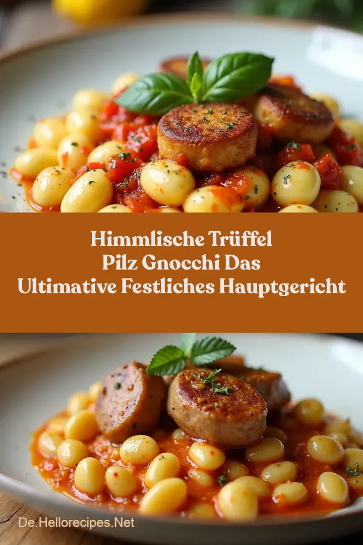 Himmlische Tr&uuml;ffel Pilz Gnocchi Das ultimative Festliches Hauptgericht