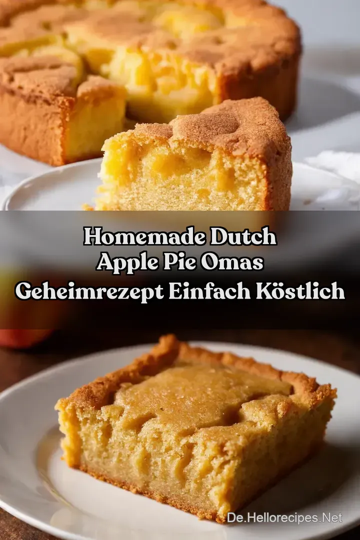 Homemade Dutch Apple Pie Omas Geheimrezept Einfach K&ouml;stlich