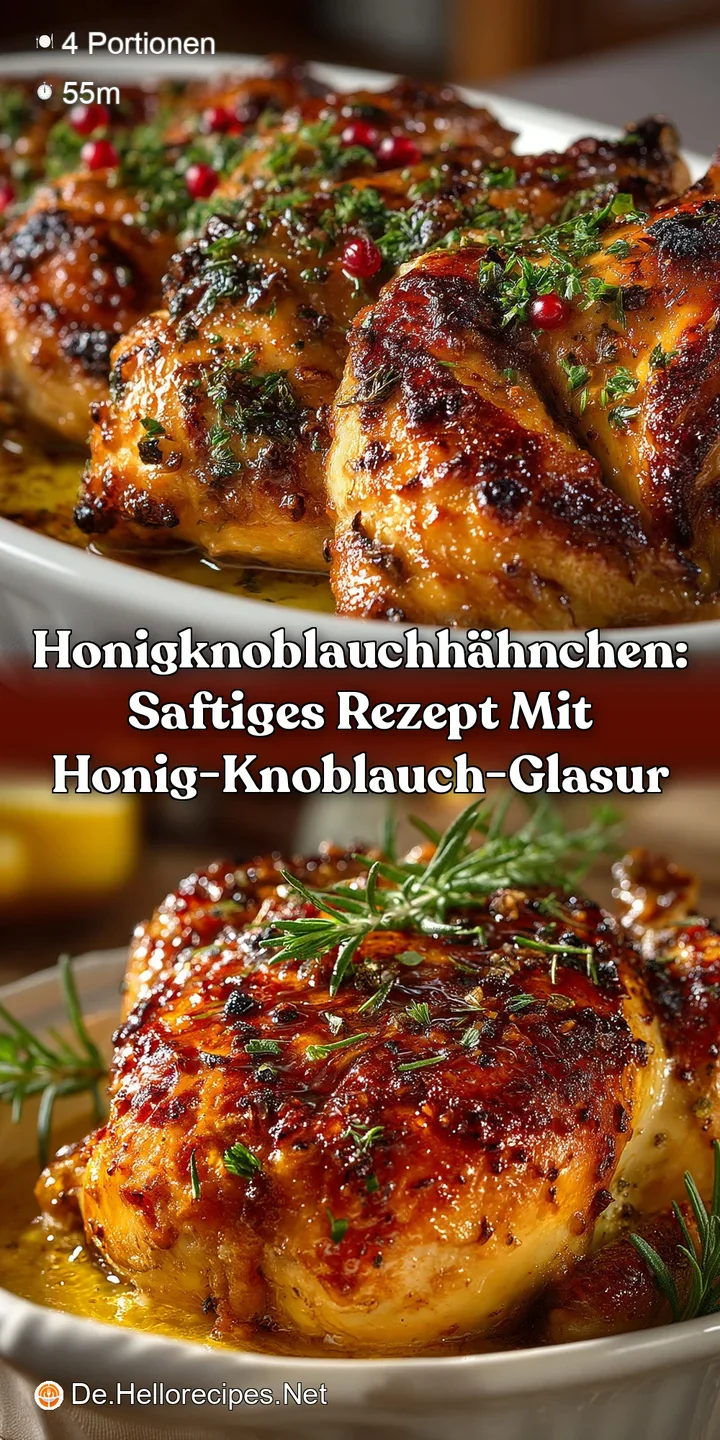 HonigKnoblauchH&auml;hnchen: Saftiges Rezept mit Honig-Knoblauch-Glasur