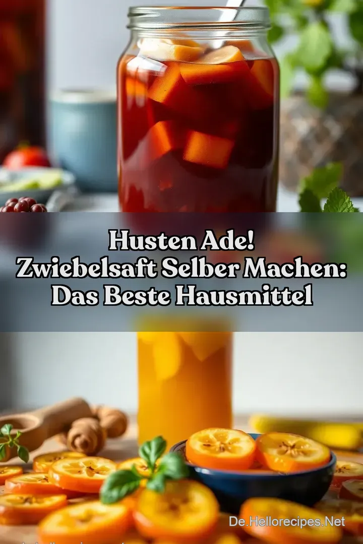 Husten Ade! Zwiebelsaft selber machen: Das beste Hausmittel