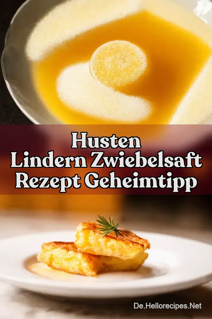 Husten lindern Zwiebelsaft Rezept Geheimtipp