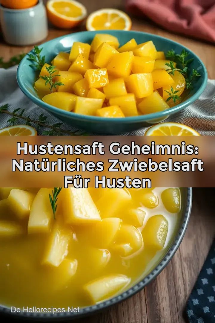 Hustensaft Geheimnis: Natürliches Zwiebelsaft für Husten