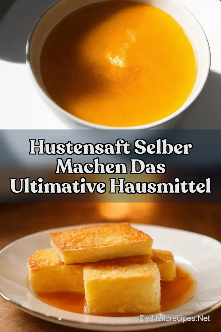 Hustensaft selber machen Das ultimative Hausmittel