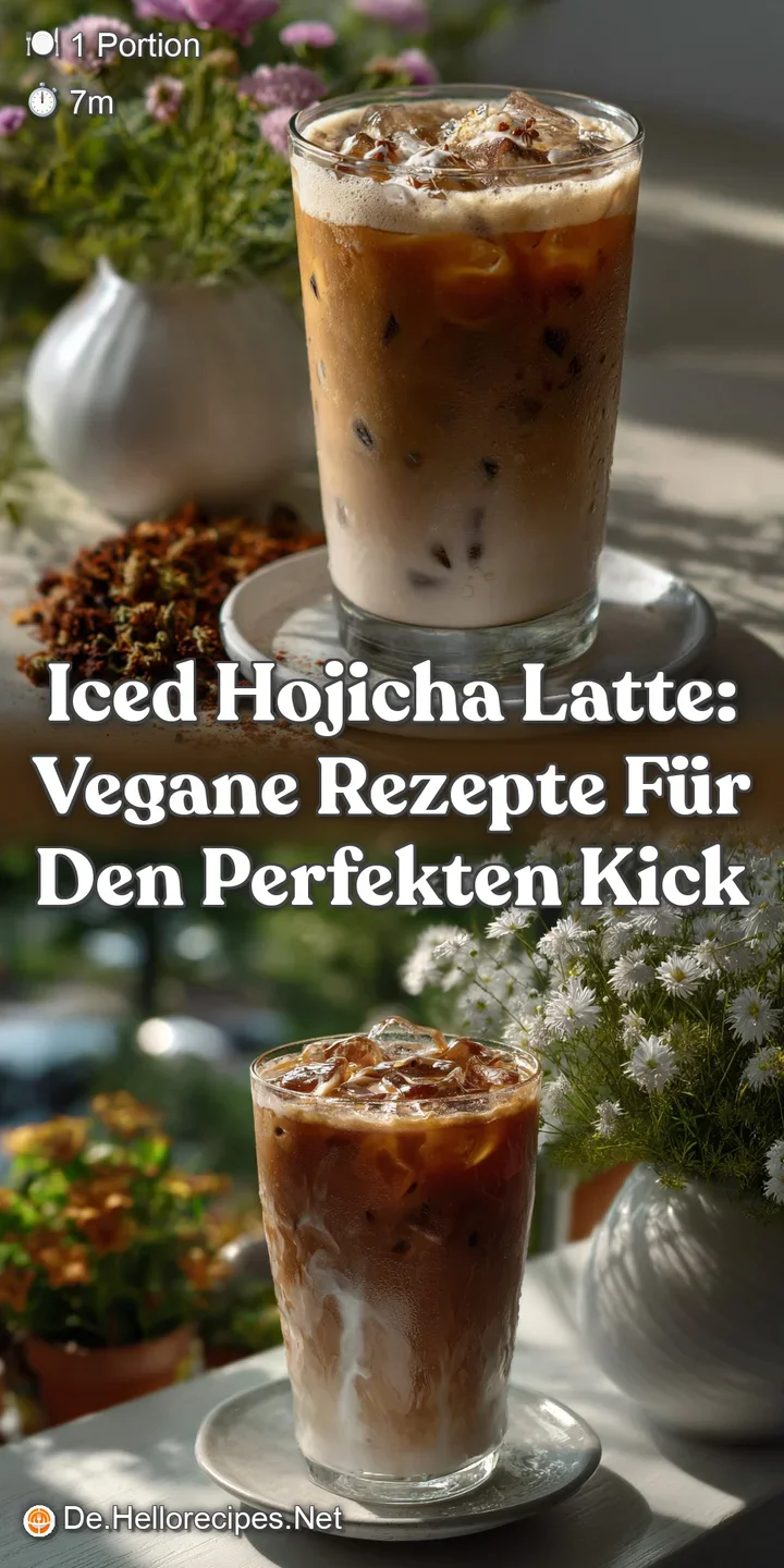 Iced Hojicha Latte: Vegane Rezepte f&uuml;r den perfekten Kick