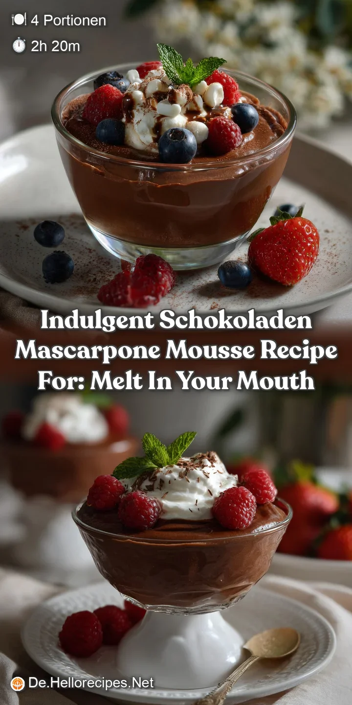 Close-up of a rich, velvety chocolate mousse with air bubbles, showcasing its creamy texture and decadent, dark hue. A tru...