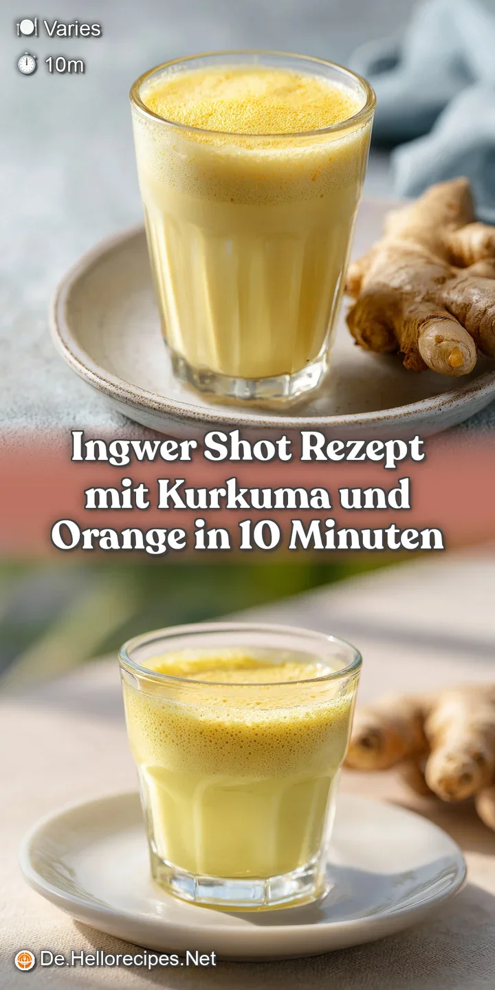 Close-up of an intensely yellow ginger shot, revealing tiny air bubbles and a slightly opaque texture. Refreshing and heal...