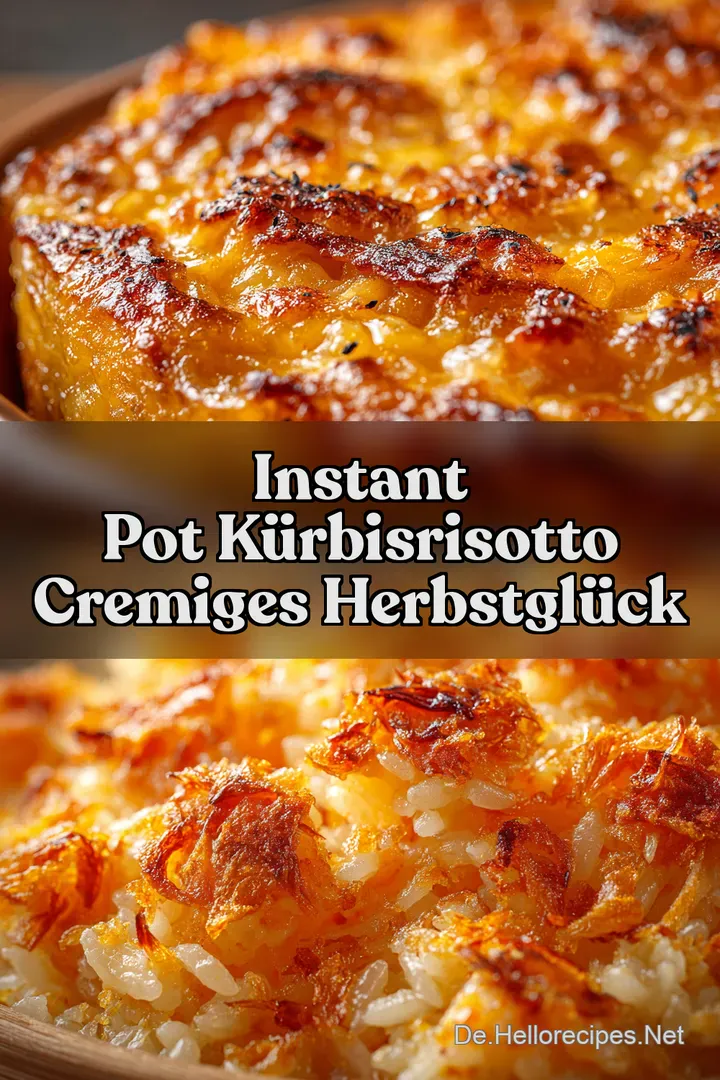 Instant Pot K&uuml;rbisrisotto Cremiges Herbstgl&uuml;ck