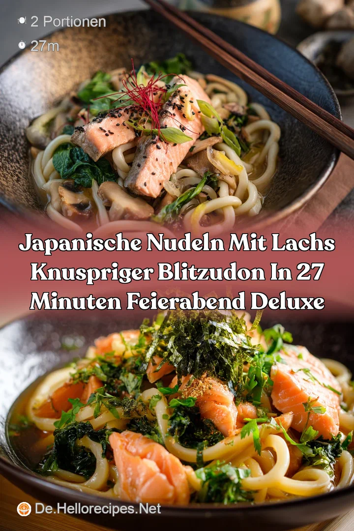 Japanische Nudeln mit Lachs Knuspriger BlitzUdon in 27 Minuten Feierabend Deluxe