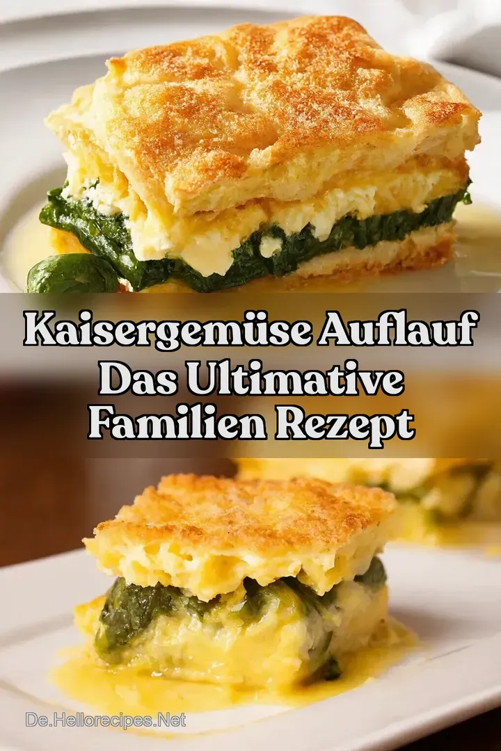 Kaisergem&uuml;se Auflauf Das ultimative Familien Rezept