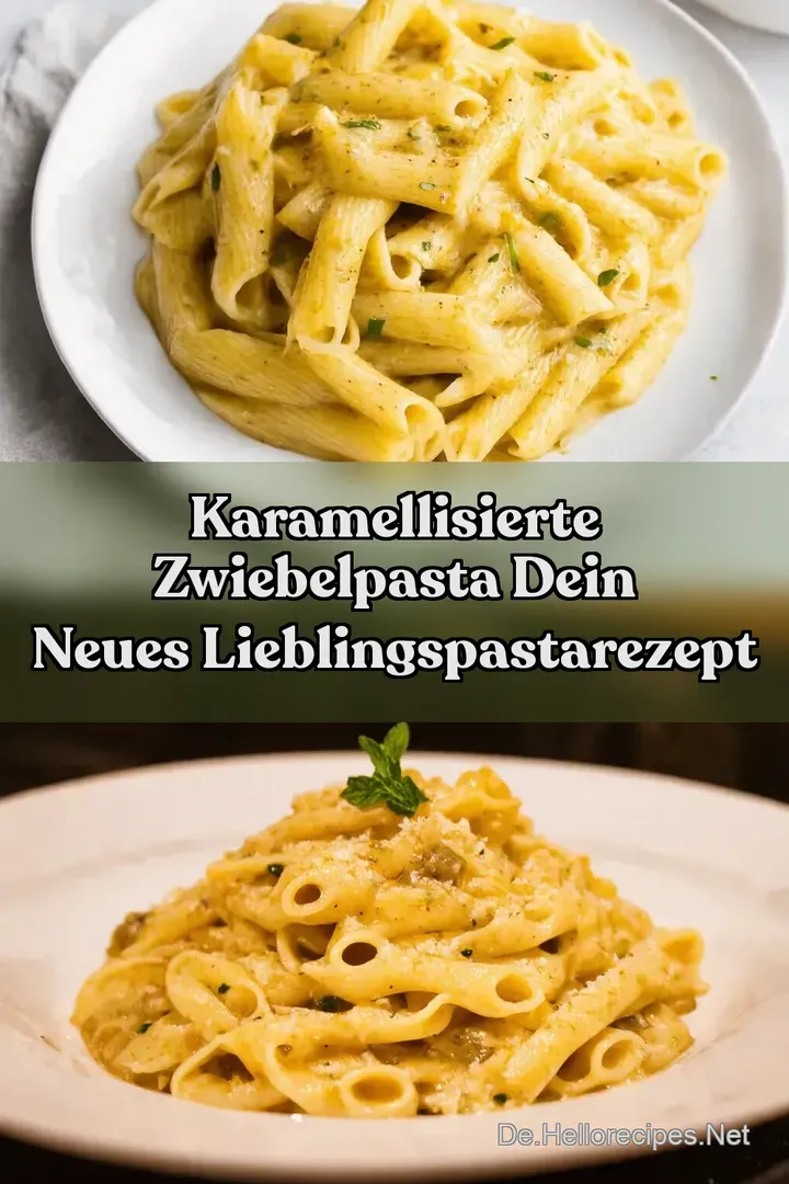 Karamellisierte Zwiebelpasta Dein neues LieblingsPastaRezept