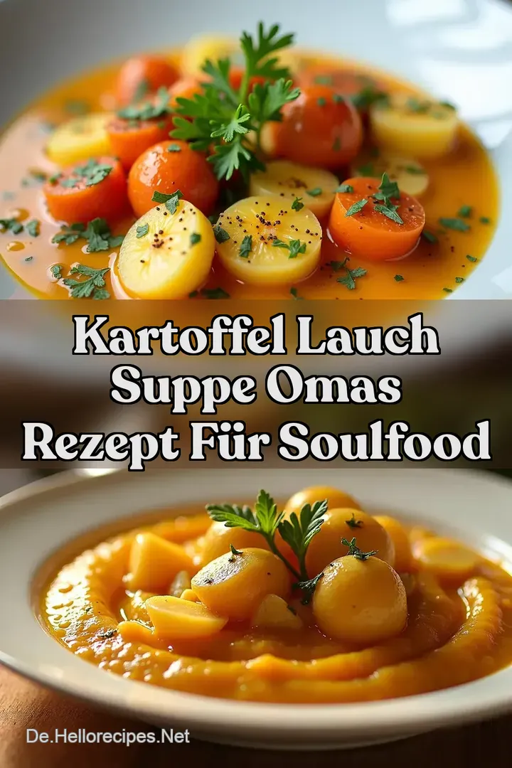 Kartoffel Lauch Suppe Omas Rezept f&uuml;r Soulfood