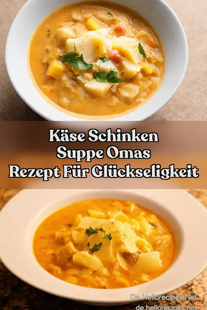 K&auml;se Schinken Suppe Omas Rezept f&uuml;r Gl&uuml;ckseligkeit
