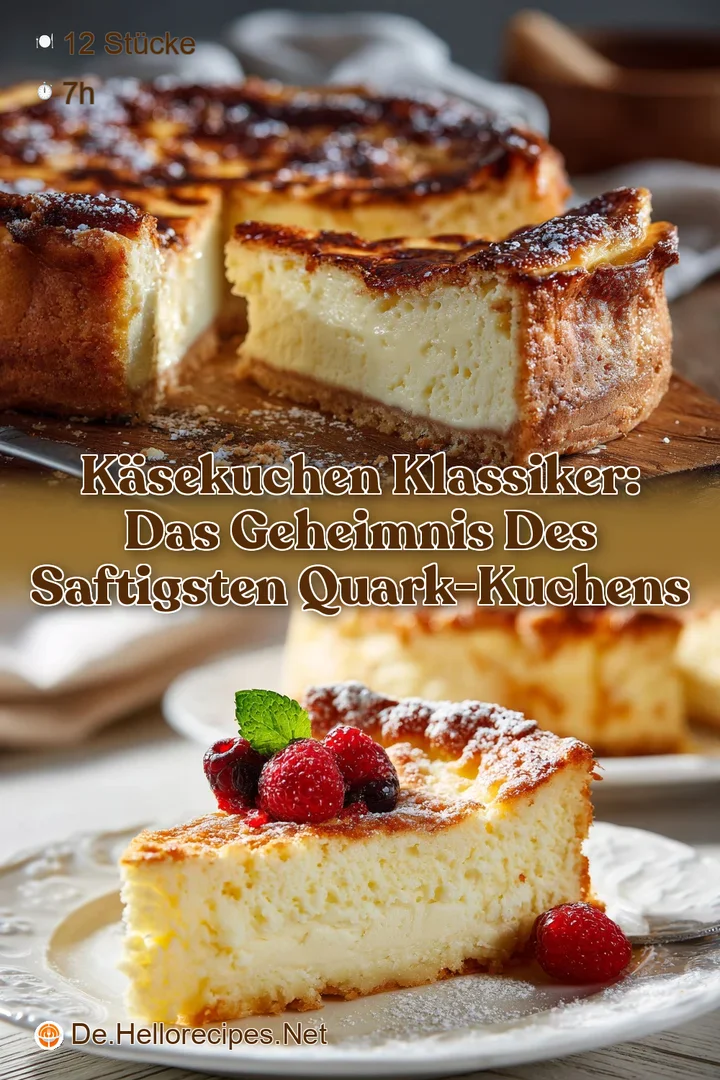 K&auml;sekuchen Klassiker: Das Geheimnis des saftigsten Quark-Kuchens