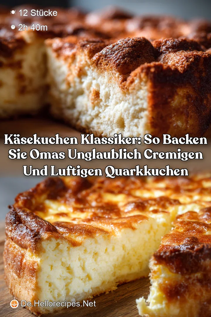 K&auml;sekuchen Klassiker: So backen Sie Omas unglaublich cremigen und luftigen Quarkkuchen