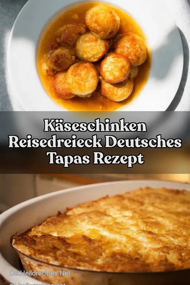 K&auml;seSchinken Reisedreieck Deutsches Tapas Rezept