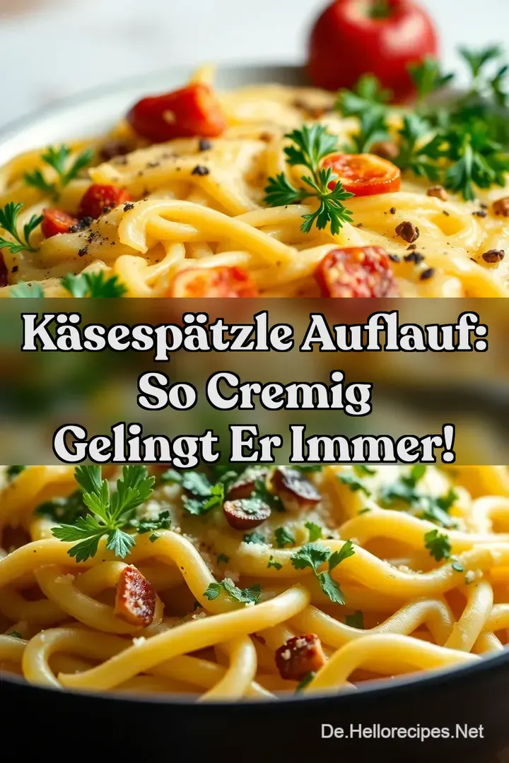 Käsespätzle Auflauf: So cremig gelingt er immer!