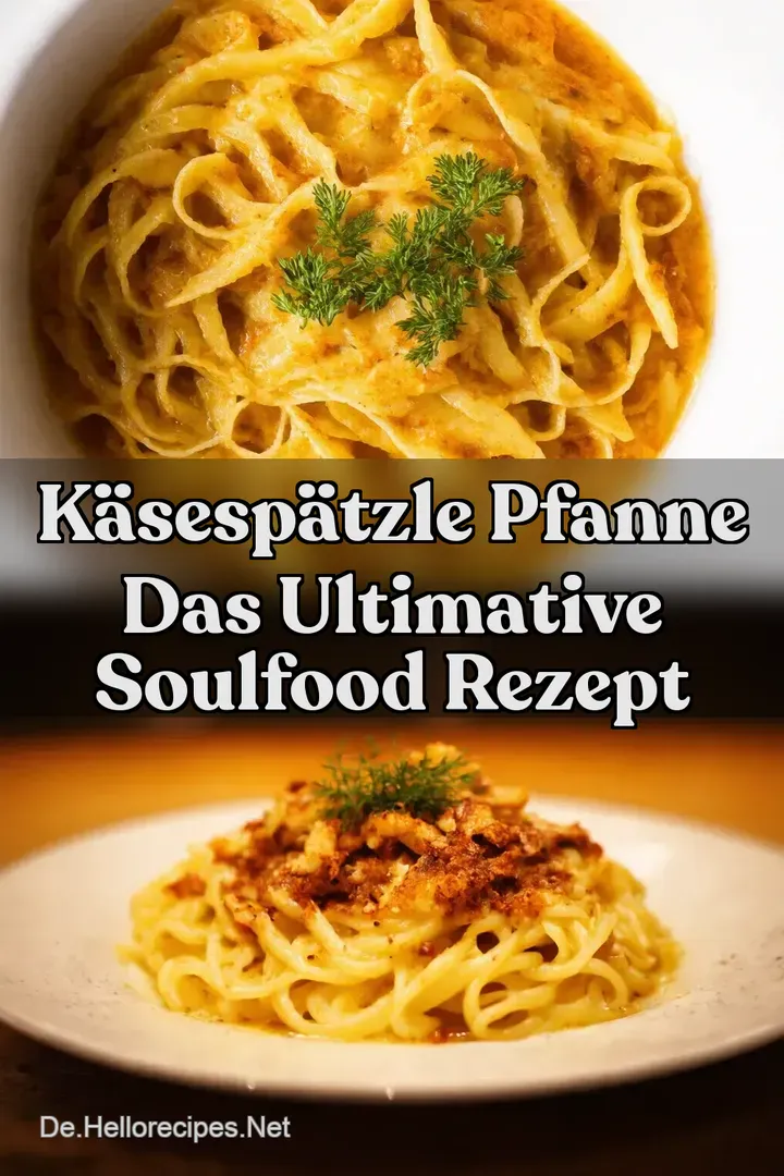 K&auml;sesp&auml;tzle Pfanne Das Ultimative Soulfood Rezept