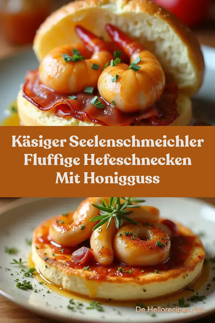 Käsiger Seelenschmeichler Fluffige Hefeschnecken mit HonigGuss