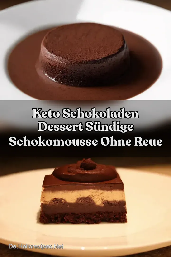 Keto Schokoladen Dessert S&uuml;ndige SchokoMousse OHNE Reue