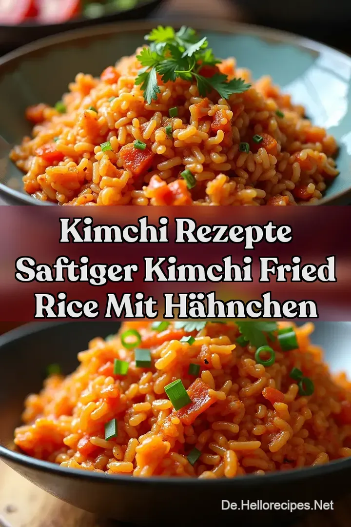 Kimchi Rezepte Saftiger Kimchi Fried Rice Mit H&auml;hnchen