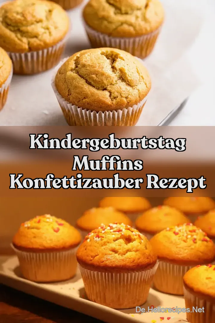 Kindergeburtstag Muffins KonfettiZauber Rezept