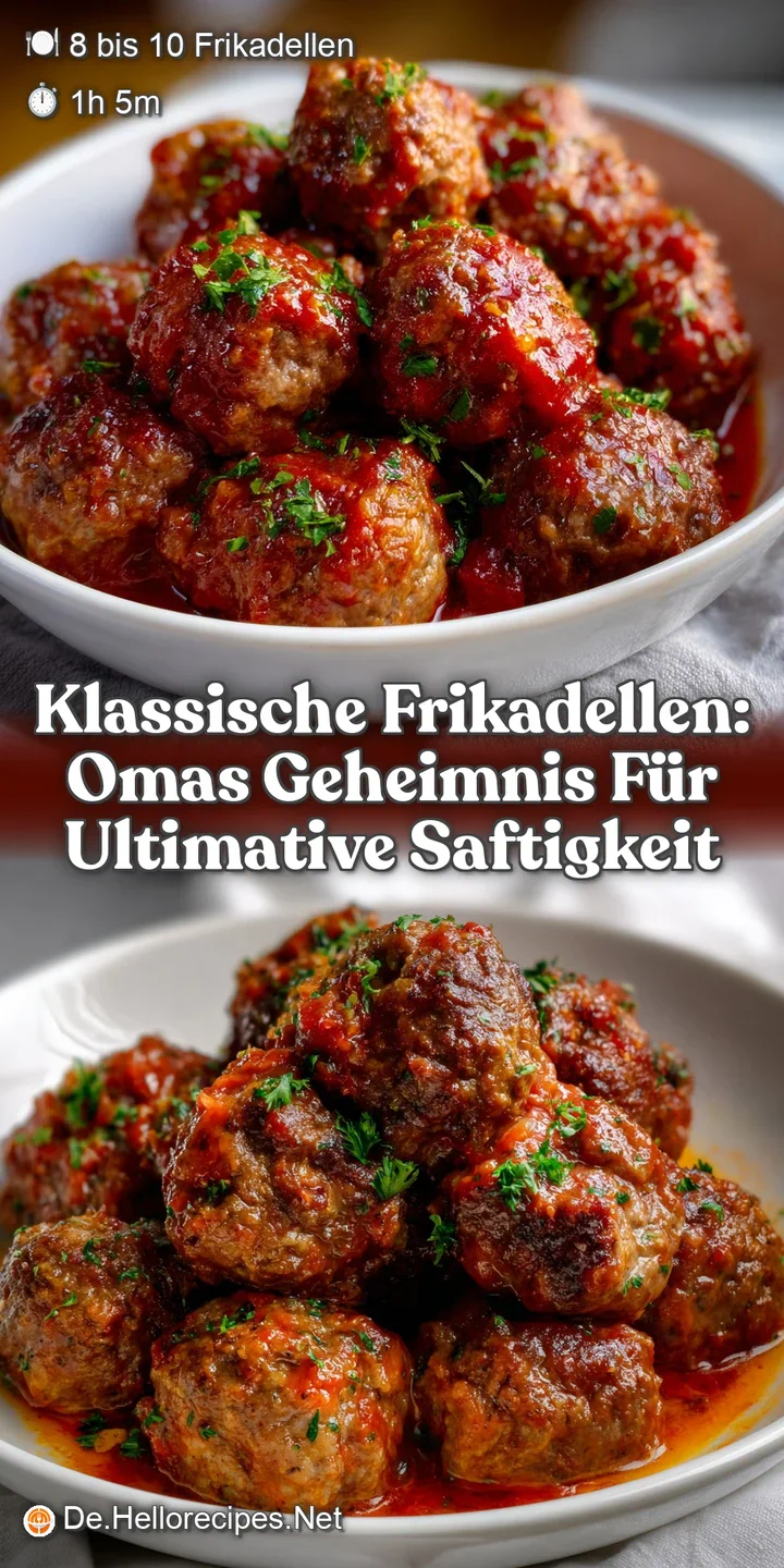 Klassische Frikadellen: Omas Geheimnis f&uuml;r ultimative Saftigkeit