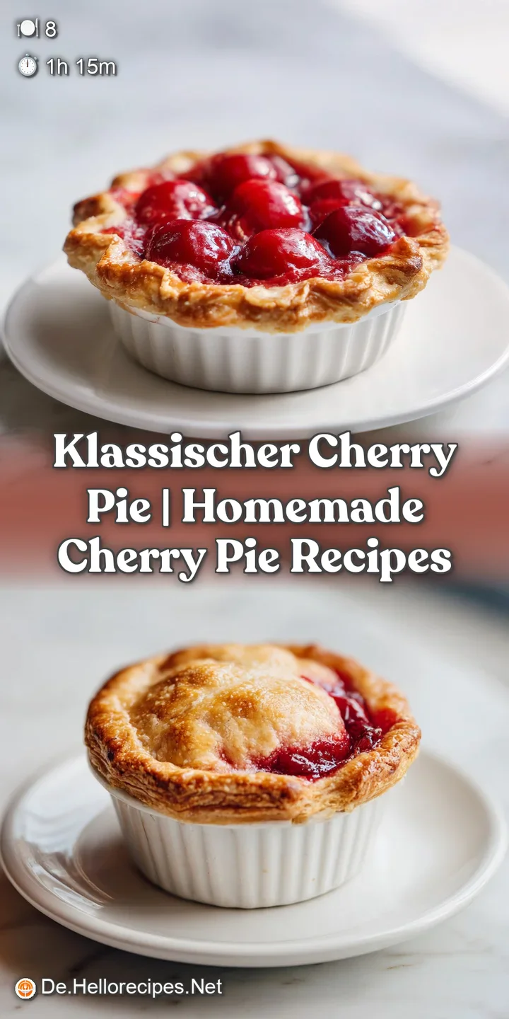 Juicy, glistening cherries bubbling under a perfectly baked, golden-brown pastry crust.