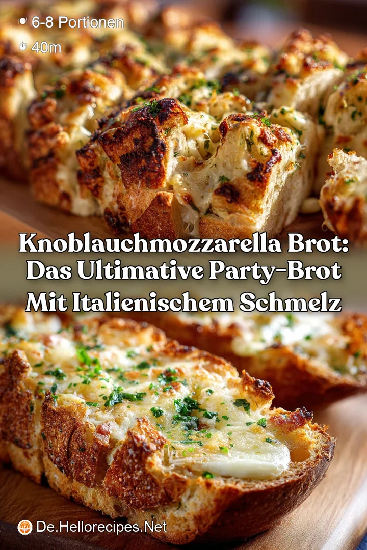 KnoblauchMozzarella Brot: Das ultimative Party-Brot mit italienischem Schmelz