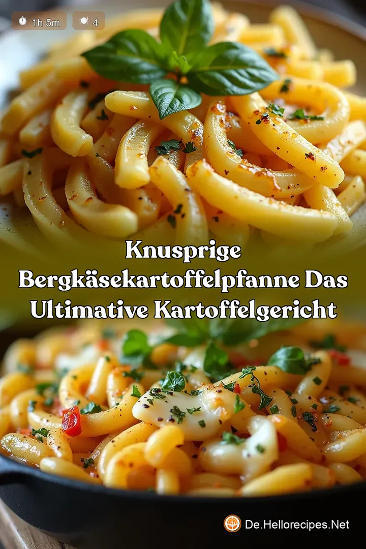 Knusprige BergkäseKartoffelpfanne Das ultimative Kartoffelgericht