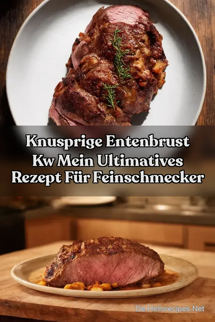 Knusprige Entenbrust kw Mein ultimatives Rezept f&uuml;r Feinschmecker
